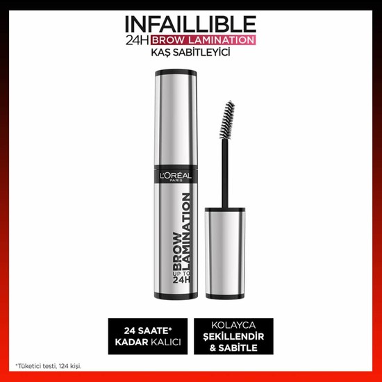 L'oréal Paris Infaillible 24H Brow Lamination Şeffaf Kaş Sabitleyici