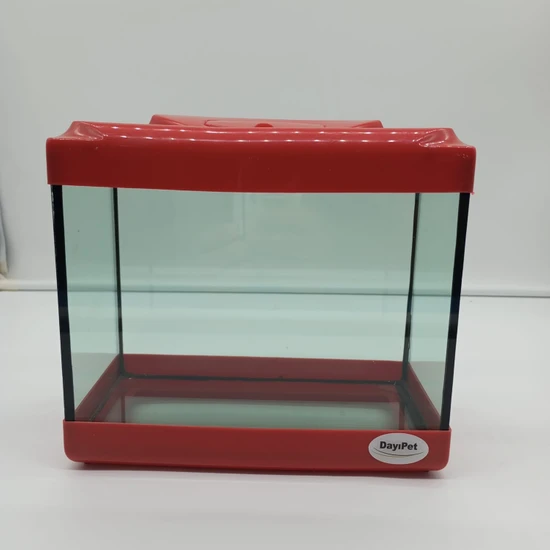 Dayı Pet Mini Akvaryum Kırmızı 22,5 x 20X 11,5 cm
