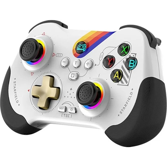 Adalia Z01 Rgb Işıklı Switch/ps3/ps4/android/ios Mfi/pc/steam Uyumlu Kablosuz Bluetooth Gamepad