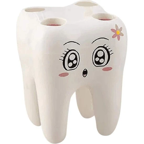 Fsfeng Diş Fırçası Tutucu Diş Paslanmaz Güzel Karikatür Diş Fırçası Tutucu Sıhhi Tesisat Diş Banyoları, Misafir Banyoları ve Çocuk Banyoları (Yurt Dışından)