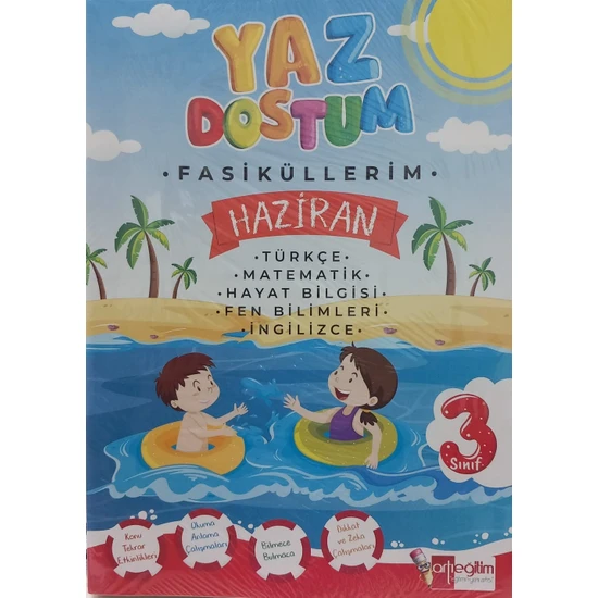 Artı Eğitim Yayınları  3.Sınıf Yaz Dostum Tatil Fasikülleri Yaz Tatili Tüm Dersler