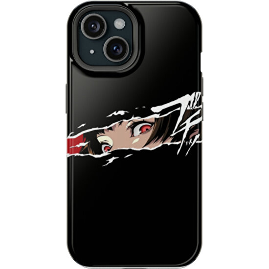 Woppshop Apple iPhone 15 Uyumlu Silikon Kılıf - Anime Girl