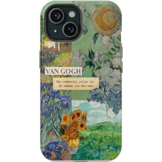 Woppshop Apple iPhone x Uyumlu Silikon Kılıf - Van Gogh