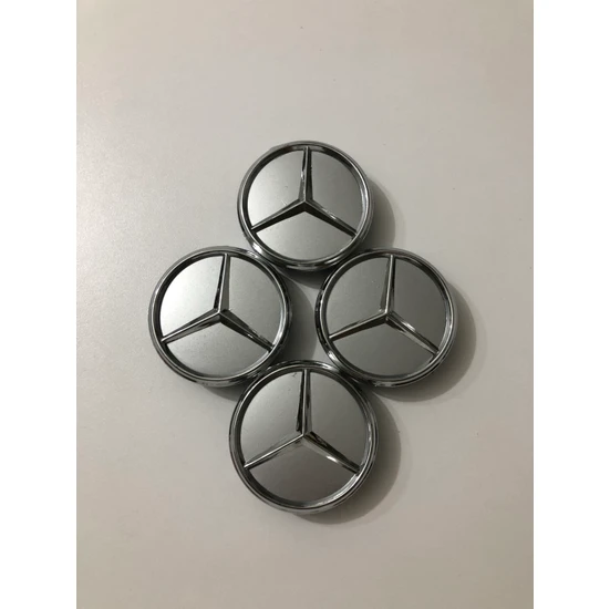 Mercedes Emcar Mercedes Silver 17-18-19 Jant Göbeği 4lü Paket