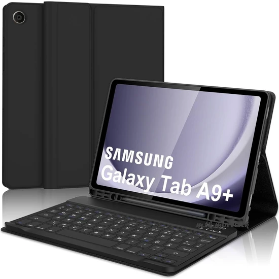M.tk moveteck Samsung Galaxy Tab A9 Plus 11 Inç Kalem Bölmeli Klavye Kılıfı SM-X210