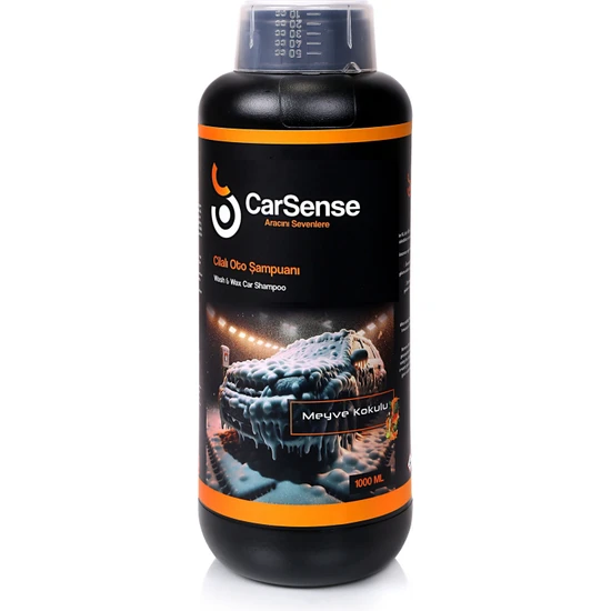 Carsense Cilalı Araba Şampuanı - Konsantre Araç Yıkama Şampuanı 1000 ml