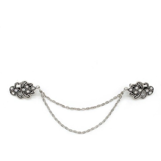 Fuhaidan Vintage Çiçek Zincir Hırka Klip Bayan Retro Püskül Fiyatı