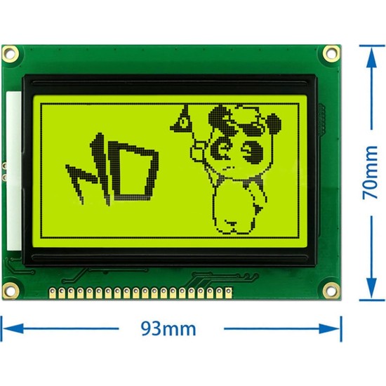 Robiz 2.9 Inch 12864B V2.0 Yeşil Glcd Modül Spi 5V 128X64 Fiyatı