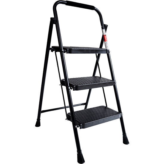 Fevup Ladder Climb Masters - 3 Basamaklı Merdiven - Standart - Siyah