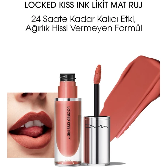 MAC Locked Kiss Ink 24hr Likit Mat Ruj - Meticulous - 4ml - 773602646005