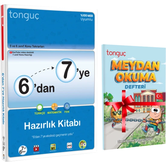 Tonguç Akademi 6'dan 7'ye Hazırlık Kitabı ve Meydan Okuma Defteri