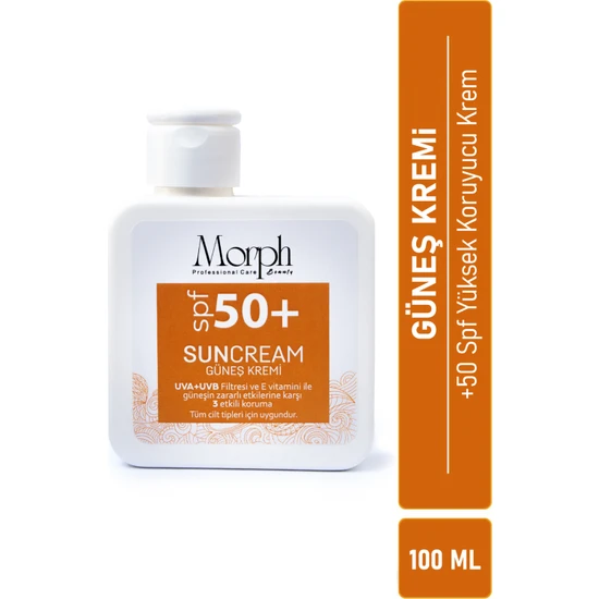 Morph Leke Karşıtı Cilt Tonu Eşitleyici Yüksek Korumalı Yüz ve Vücut Güneş Kremi +50 Spf 100 ml