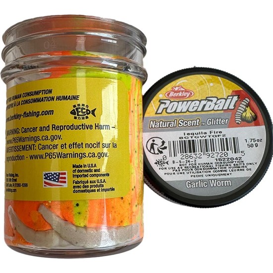 Berkley Power Bait Natural Scent Garlic Worm Tequila Fire Fiyatı