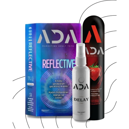 Ada Marketing 3'lü Set D-elay Sprey 12 Adet Tırtıklı Prezervatif Kayganlaştırıcı