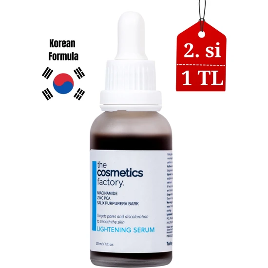 The Cosmetics Factory Siyah Nokta, Gözenek ve Sivilce Karşıtı Niacinamide Serum 30 ml