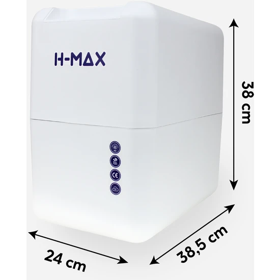 H-MAX Reverse Osmosis System 11 Aşama 9 Litre Çelik Tanklı 80 Gpd Membranlı Su Arıtma Cihazı