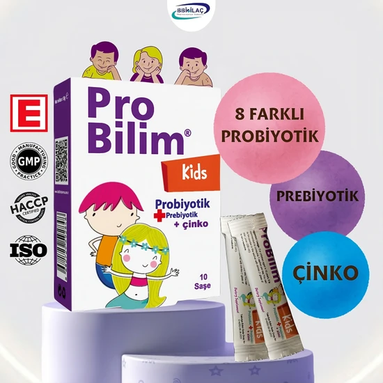 Probilim Kids Saşe ,Probiyotik , Prebiyotik,  Çinko