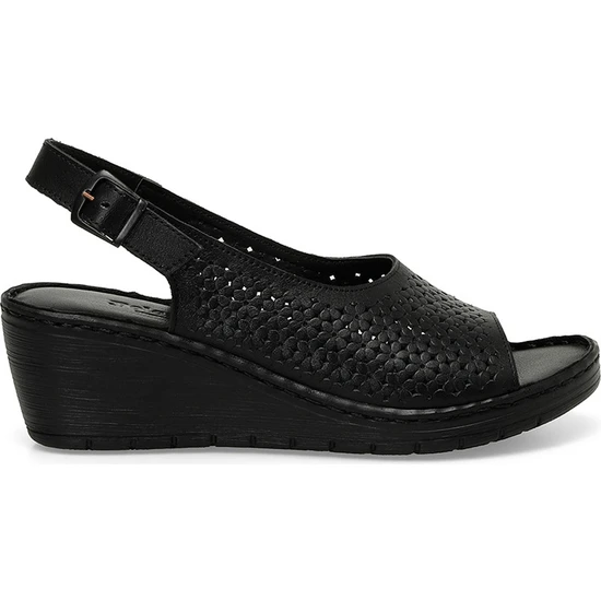 Polaris 166271.BZ4FX Siyah Kadın Comfort Sandalet