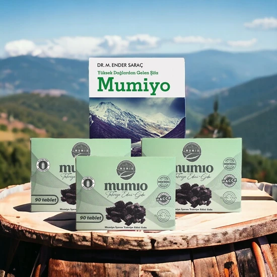 Mumio Mumiyo İçeren Takviye Edici Gıda 3'lü 90 Tablet - Yüksek Dağlardan Gelen Şifa Mumiyo - M. Ender Saraç
