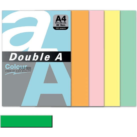 Double A Renkli Kağıt 100 Lü A4