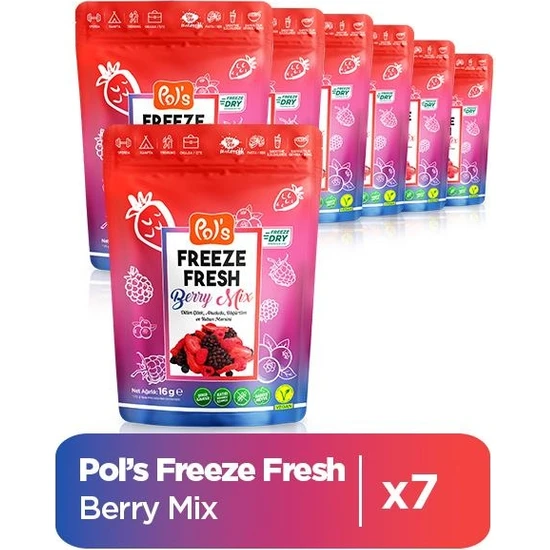 Pol's Freeze Fresh Berry Mix 16 G x 7 Adet