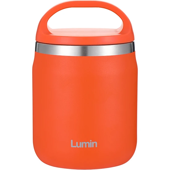 Lumin Flask Lumin Thermo 0,60 Litre Paslanmaz Çelik Vakumlu Yalıtımlı Yemek Termosu 12 Saat Sıcak, 12 Saat Soğuk