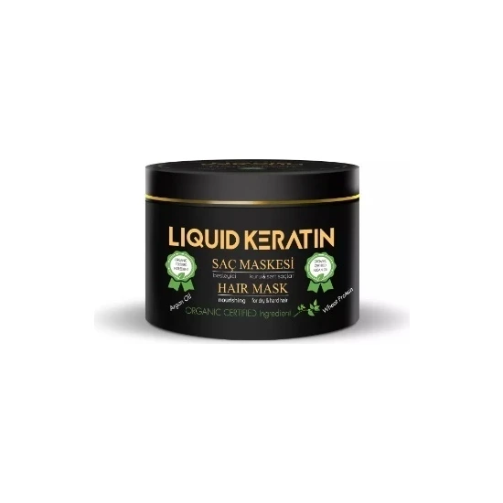 Liquid Keratin Organik Saf Keratinli Saç Maskesi 250 ml