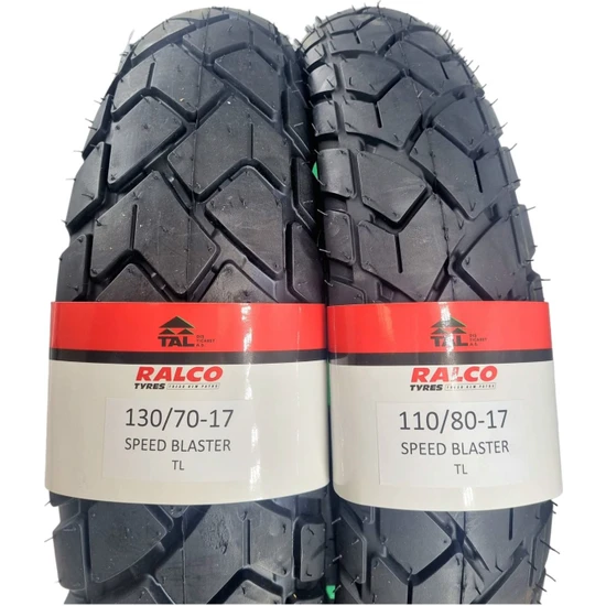 Ralco Tyres 130/70-17 ve 110/80-17 Pulsar NS200/RS200 Takım Tl (Tubeless - Dubleks) Motosiklet Lastiği