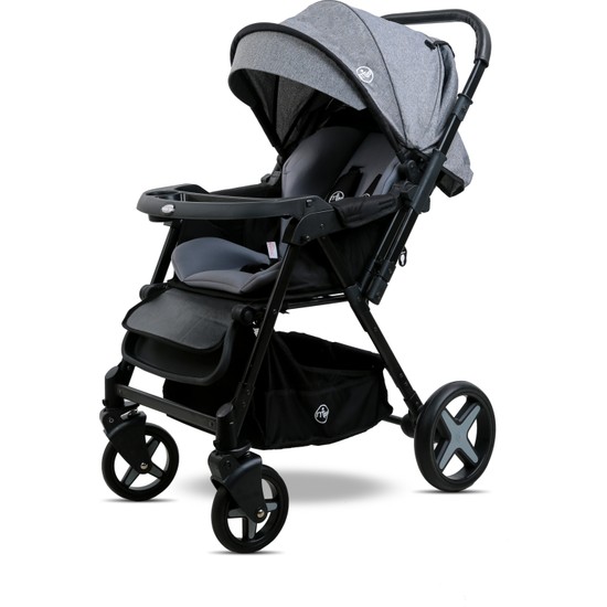 Maxi Taxi Milano Çift Yönlü Bebek Arabası 20 kg Taşıma Kapasitesi ile Katlanabilir Mama Tablalı