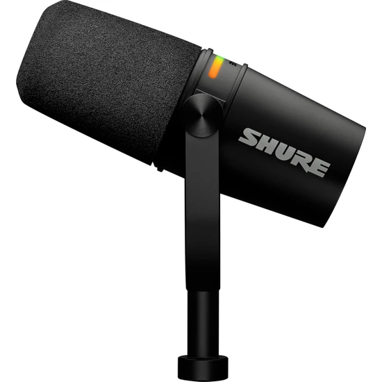 Shure MV7+ Siyah Podcast Mikrofonu - Türkiye Resmi Garantili