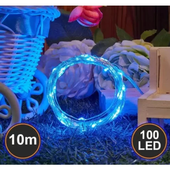 DükkanOn 10 Metre Peri LED Mavi Animasyonlu