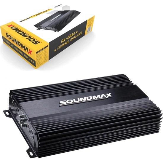 Soundmax SX-2850.4 Oto Anfi Stereo 4X60 Watt 4 Kanal