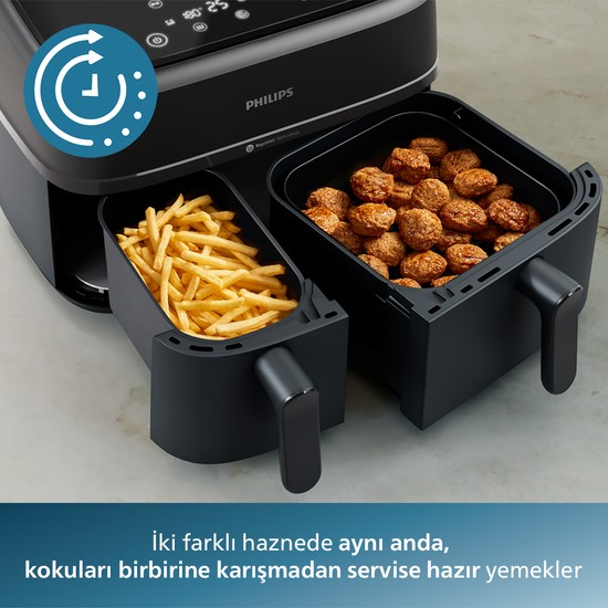 Philips NA350/00 3000 Serisi Çift Hazneli Airfryer Fiyatı