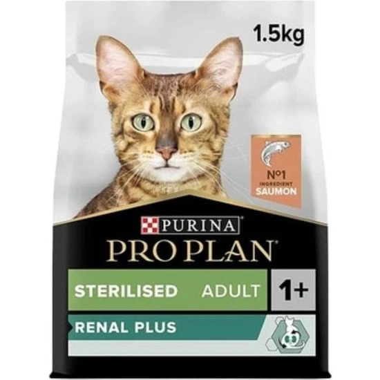Pro Plan Renal Plus Sterilised,  Somonlu Kısırlaştırılmış Kedi Maması 1.5 Kg