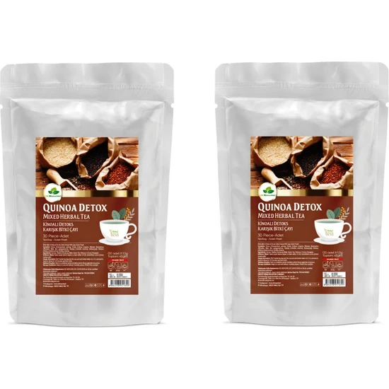 Dr. Natural Kinoa Detoks Çayı Bitkisel Karışımlı Detox Form Çayı 30 Süzen Poşet 2 Adet