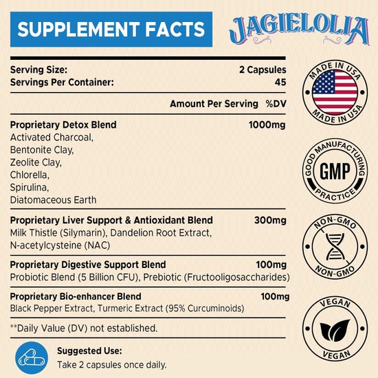 Jagielolia All In One Detox Binder 1500 Mg High Fiyatı