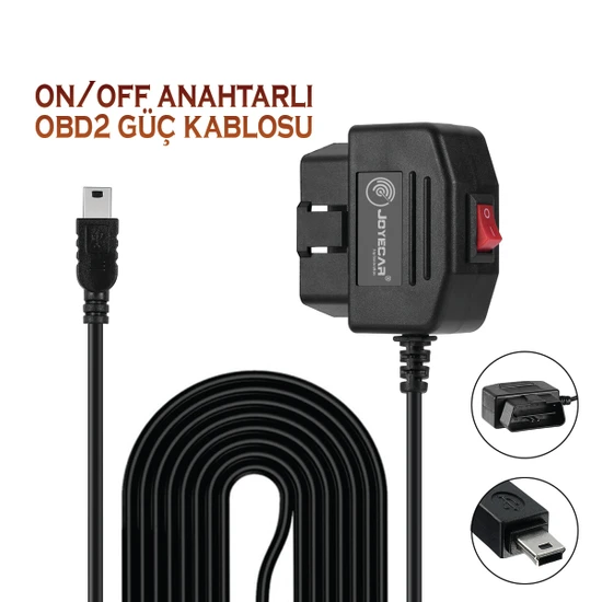 Joyecar Obd2 Araç Kamera Park Modu Gözetim Kablosu Akü Akım Voltaj Korumalı