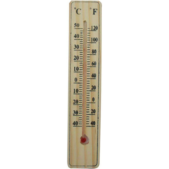 Ynt İthalat Ahşap Oda Sıcaklığı Sıcaklık Ölçümü Termometresi Küçük Boy
