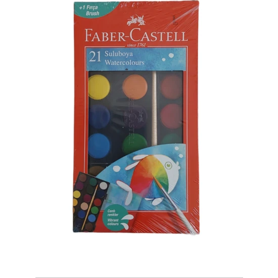 Faber-Castell 21 Renk Büyük Boy Sulu Boya