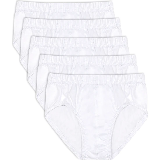 Özkan Underwear Özkan 0710 5'li Paket Erkek Çocuk %100 Pamuklu Süprem Esnek Rahat Külot