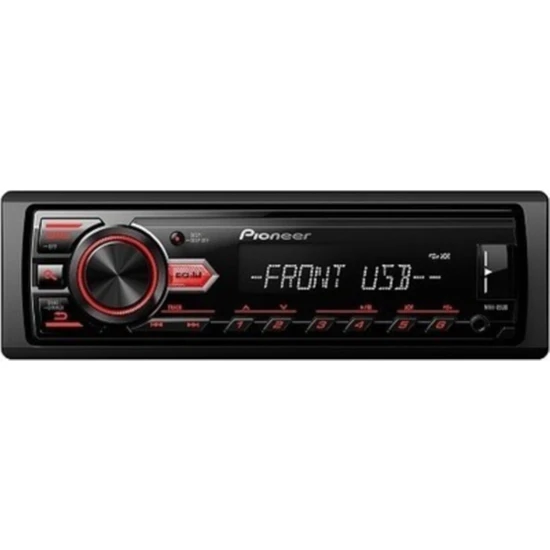 Pioneer 2 Yıl Pıoneer MVH-85UB 4X50W Usb-Aux-Radyo Çalar Oto Teyp 50 Watt USB Girişi