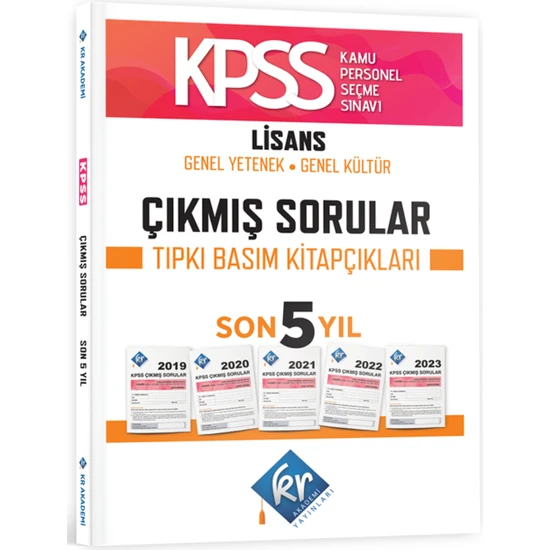 Kr Akademi Yayınları  KPSS Genel Yetenek Genel Kültür Çıkmış Sorular Son 5 Yıl Tıpkı Basım Fasikülleri