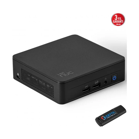 Asus NUC13 Pro Slim Kit Intel Core Vpro® 1350P 16GB 2tb SSD Freedos Wifi/bluetooth/thunderbolt Mini Bilgisayar NUC13L3KV5F08 + Zetta Flash Bellek