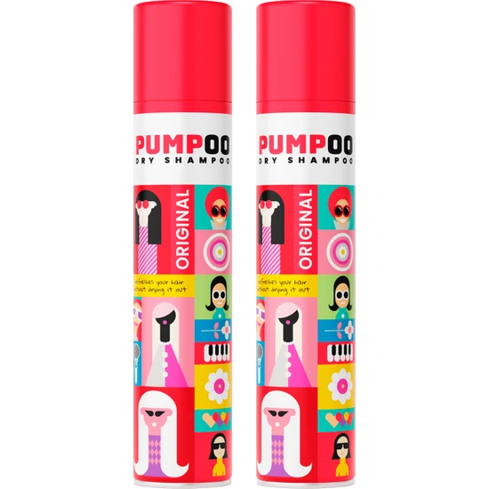 Pumpoo Orijinal Kuru Şampuan - Original Dry Shampoo X2 Adet