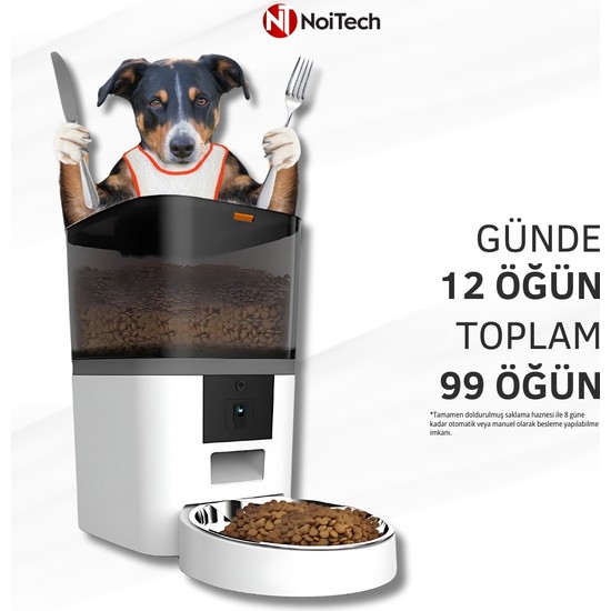 Noitech Pet Feeder 1080P Ayarlanabilir Kameralı- Wifili- Fiyatı