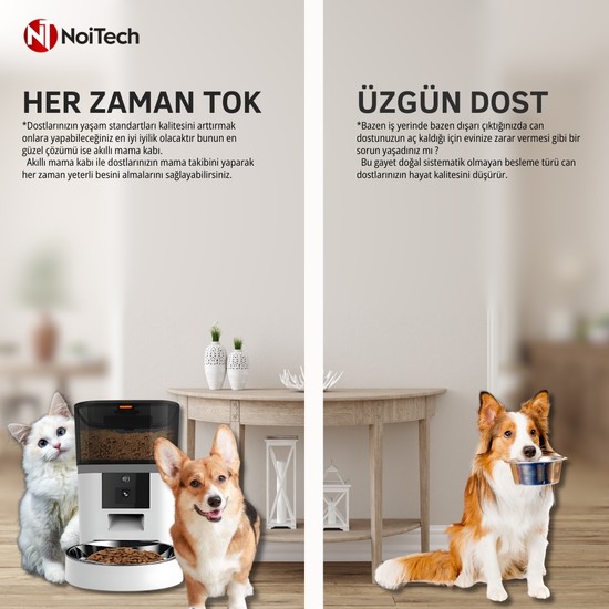 Noitech Pet Feeder 1080P Ayarlanabilir Kameralı- Wifili- Fiyatı