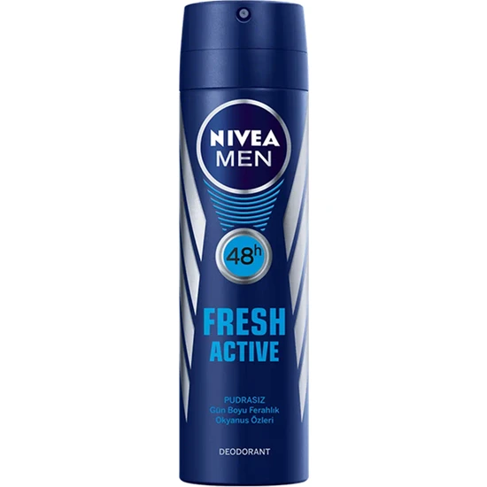 Nivea Men Fresh Active Deodorant Pudrasız 150 ml