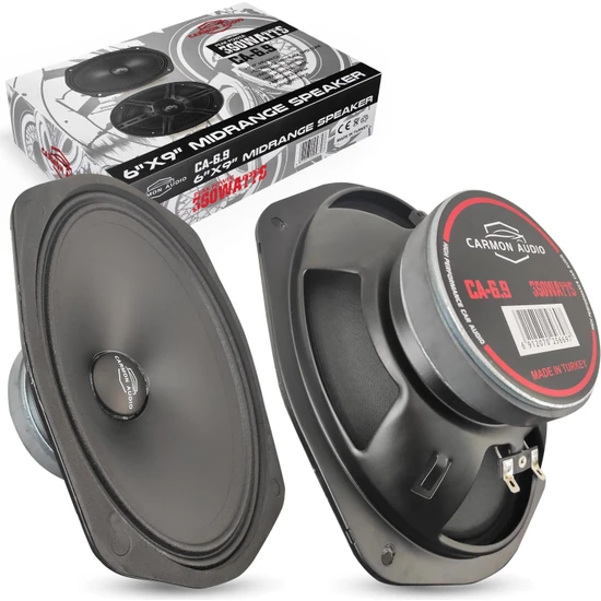 Carmon Ca-6.9 Oto Midrange Oval 6x9 Inç 360 Watt Kapaklı 2 Adet