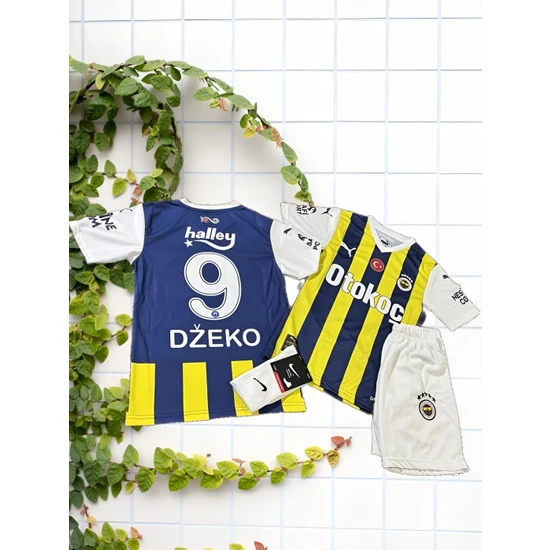 Zilong Fenerbahçe Forma Dzeko 2023/2024 Yeni Sezon Çocuk Futbol Forması 3'lü Set