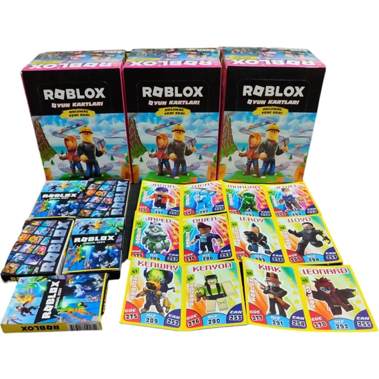 Emrah Gültekin Roblox Oyun Kartları Yeni Seri Roblox Kartlar (8 Minik Kutu 96 Adet Kart) Oyuncu Karakterleri Oyun Kağıtları